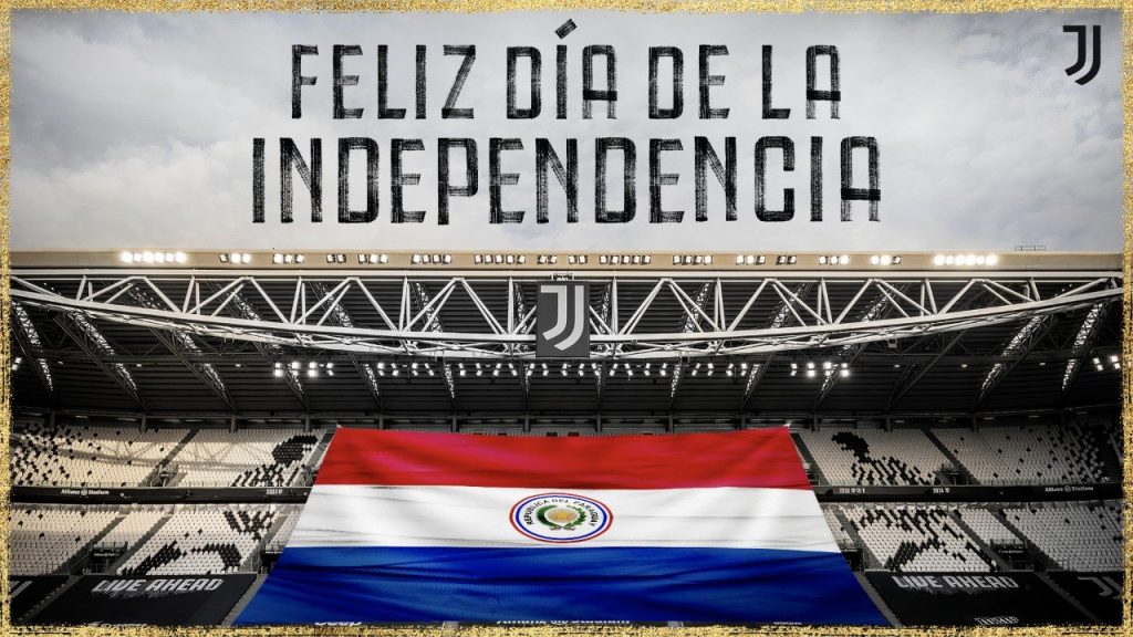 Versus Grandes Clubes De Europa Felicitan A Paraguay Por El Dia De La Independencia [ 576 x 1024 Pixel ]