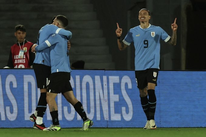 Uruguay derrota a Brasil y quiebra una racha negativa de 22 años