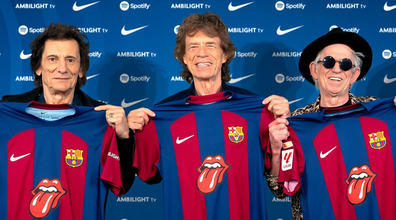 El logo de los Rolling Stones lucirá en la camiseta del Barcelona en el Clásico