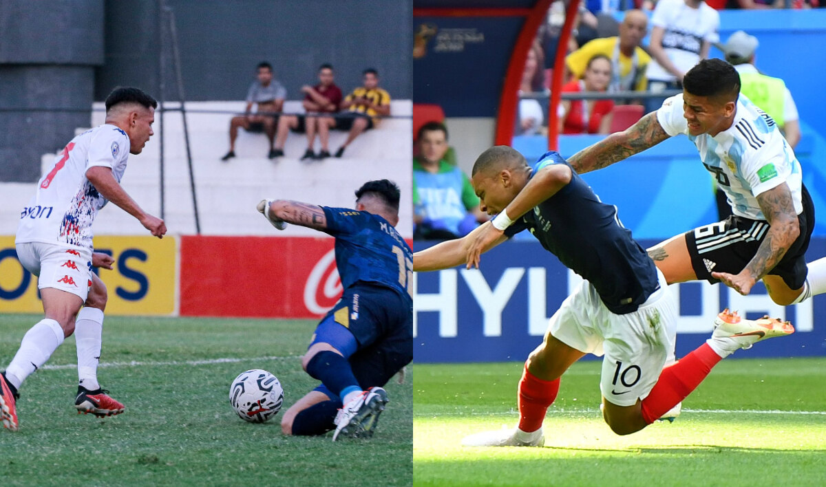 ¡Impresionante corrida! En su gol a Guaraní, Martínez casi igualó la marca de Mbappé